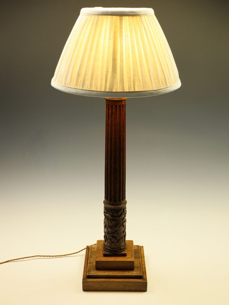 Large Empire Lampshade – Ecru With Stucco | Handmade In The Uk photo vintage