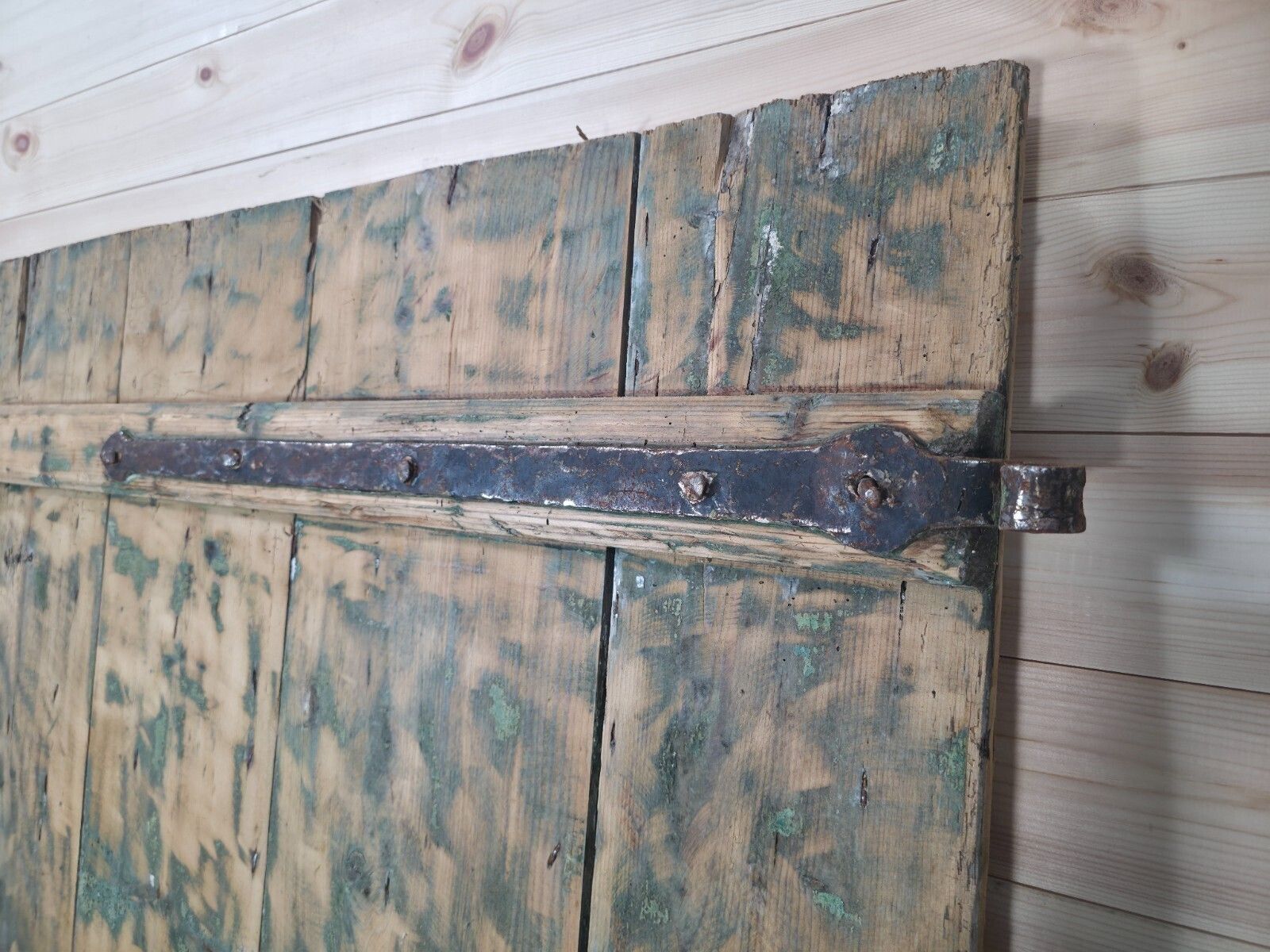 photo for sale Antique French Rustic Wooden Vineyard Cellar Door