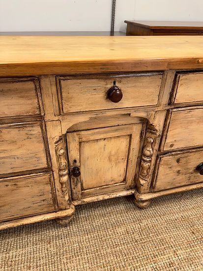Victorian Pine Lancashire Dresser photo for sale