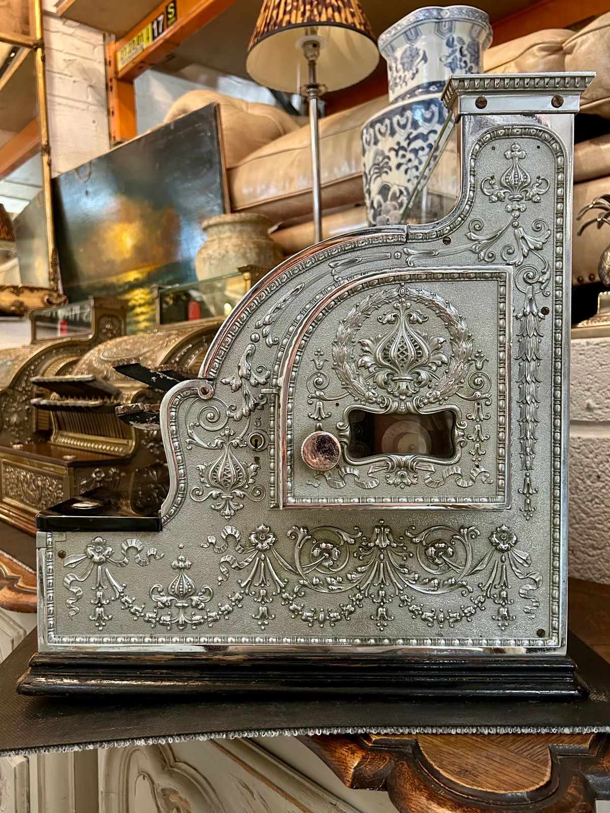 Chrome National Cash Register, Dayton Ohio 1913 photo Home Decor