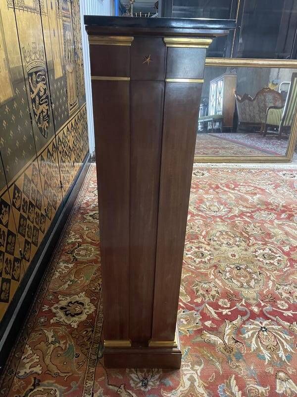 Library   Empire Style Display Cabinet In Mahogany And Black Marble photo Furniture