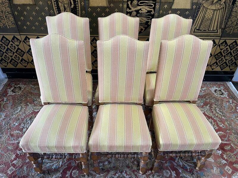Set Of 6 Louis XIII Style Chairs photo vinterior