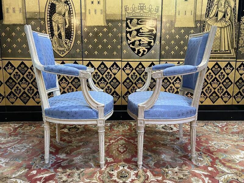 Pair Of Louis XVI Style Cabriolet Armchairs photo buy