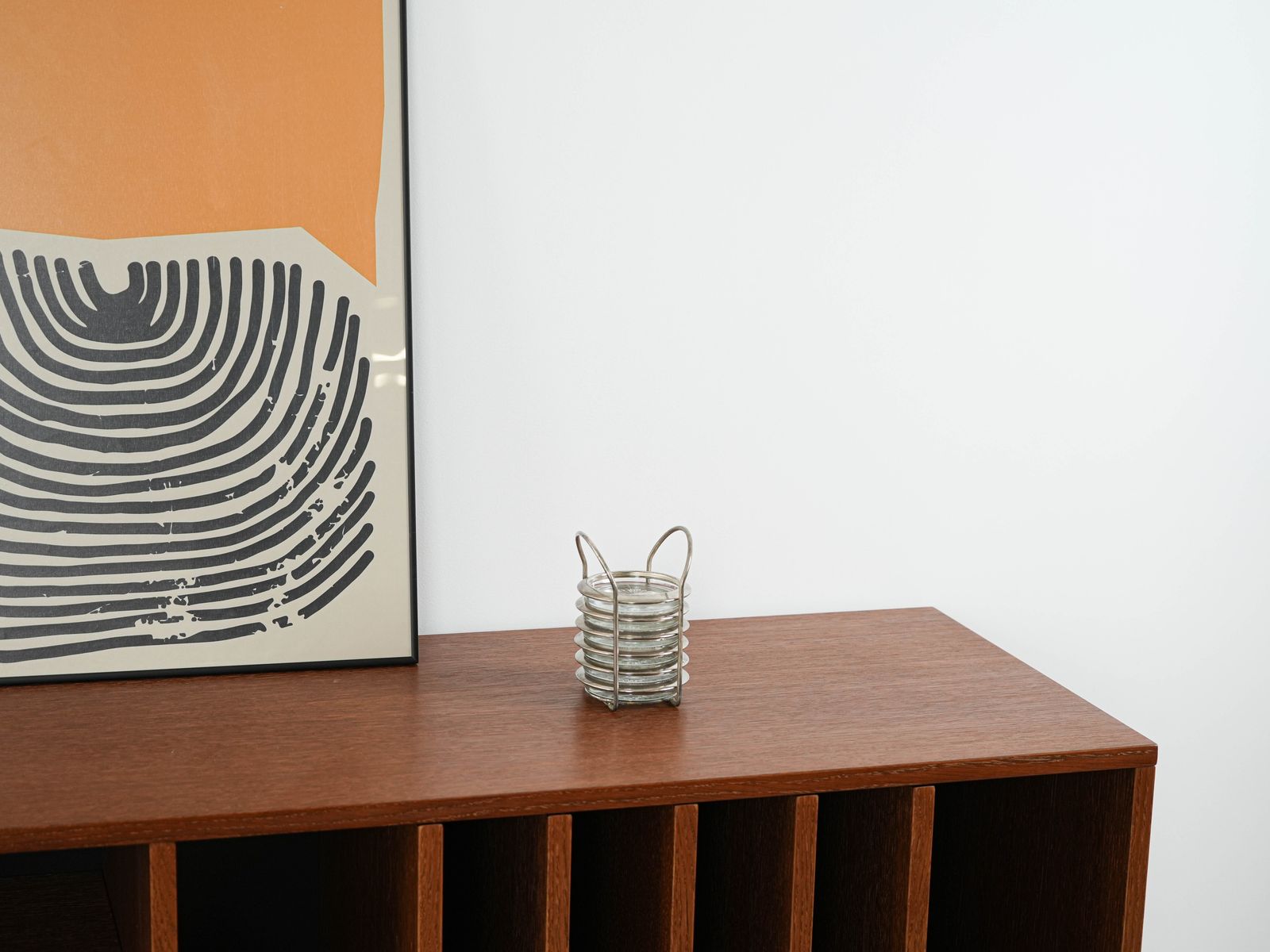 Set glazen onderzetters, Deens design, jaren 1960, gemaakt in Denemarken photo furniture