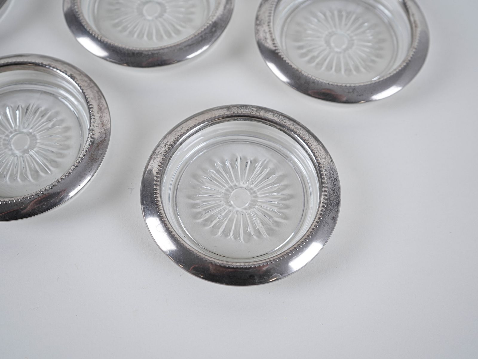 Set glazen onderzetters, Deens design, jaren 1960, gemaakt in Denemarken photo buy
