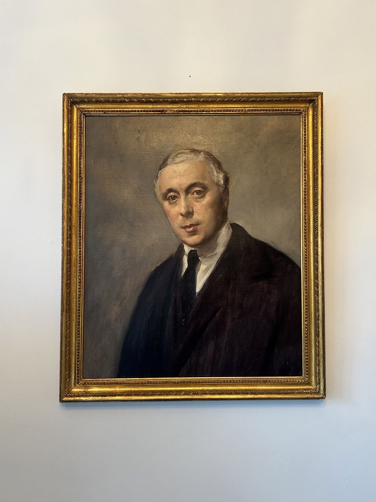 Antique Oil On Canvas Attributed To George Harcourt Political Gentleman Painting photo furniture