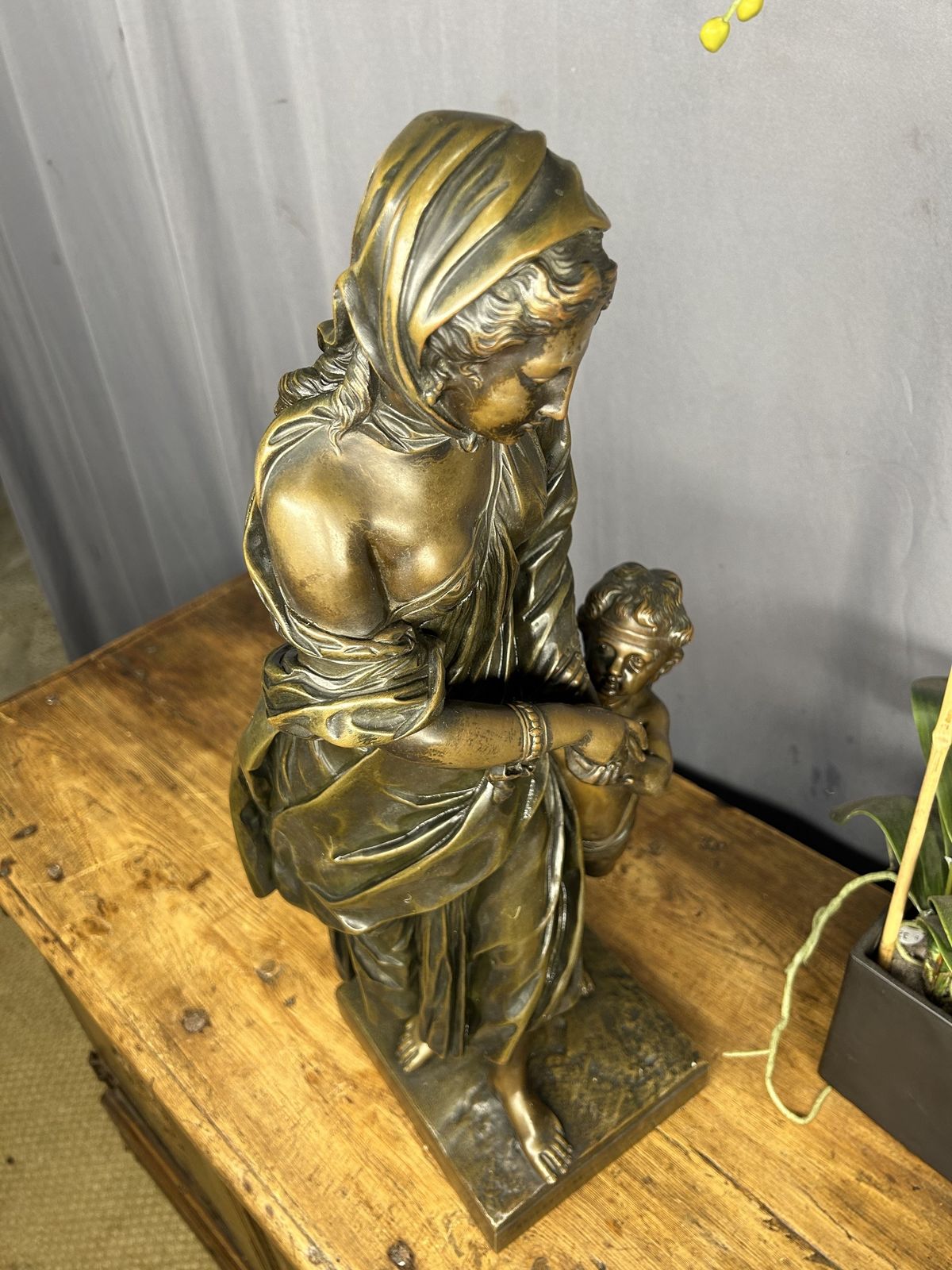 Antique Bronze French L'innocence Entraînée Par L'amour By Coustou After Louis photo buy
