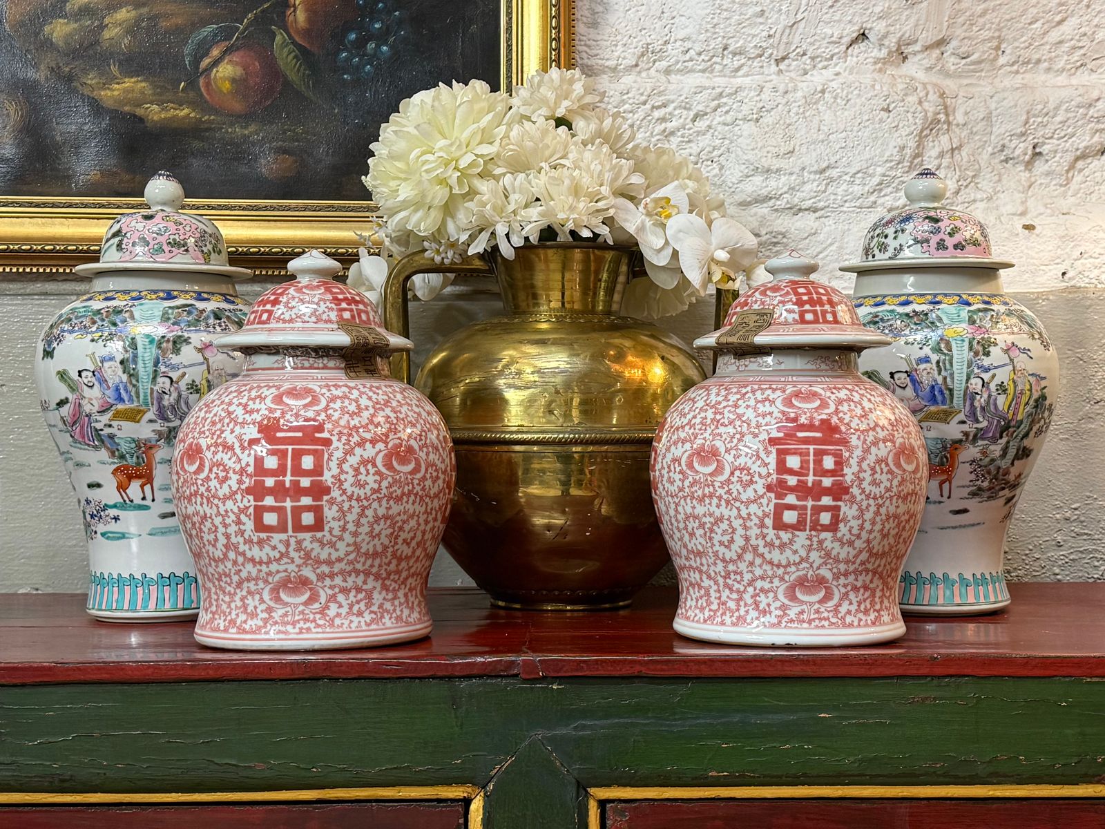 Sweet Chinese Tes Vases Ginger Jars Urns Oriental Vase Decor