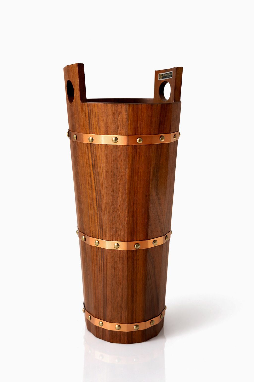 Mid Century Modern Teak Umbrella Holder From Jh Fabrikerna, Sweden, 1950s