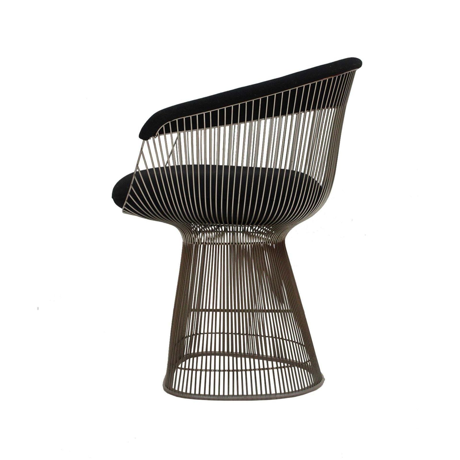 Set Of Four Chairs Designed By Warren Platner And Published By Knoll, 1960s photo Furniture