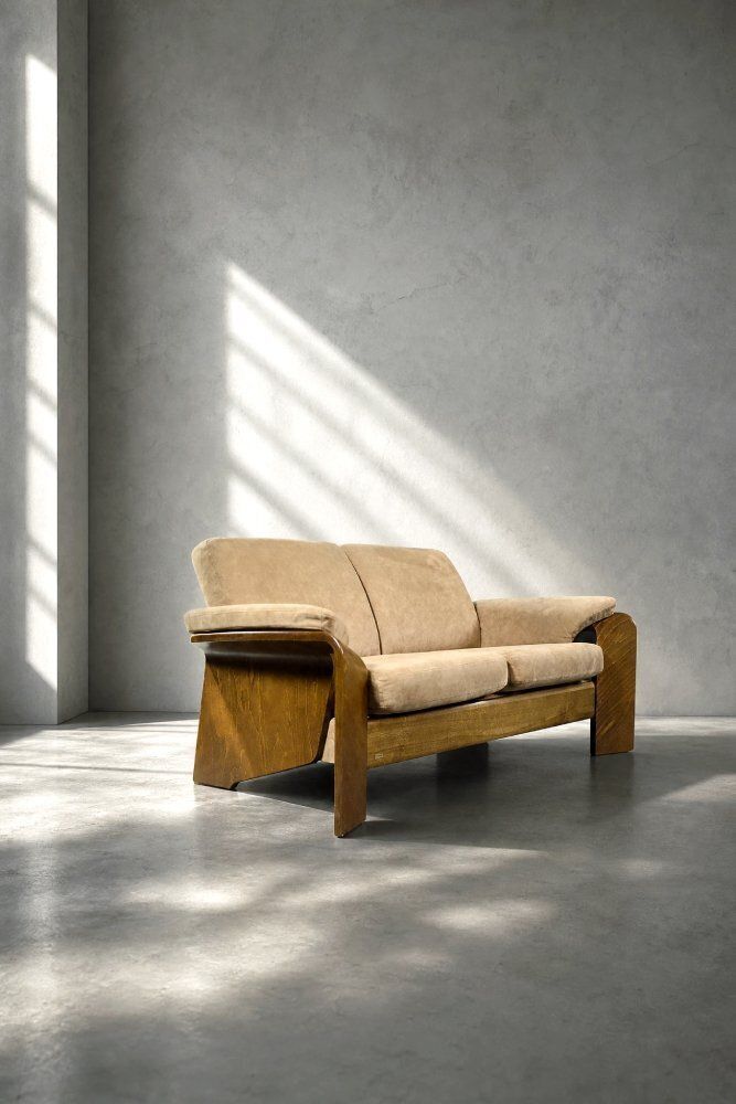 Mid Century Norwegian Modern Pegasus 2 Seater Sofa With Low Back From Ekornes, 2000s photo vinterior