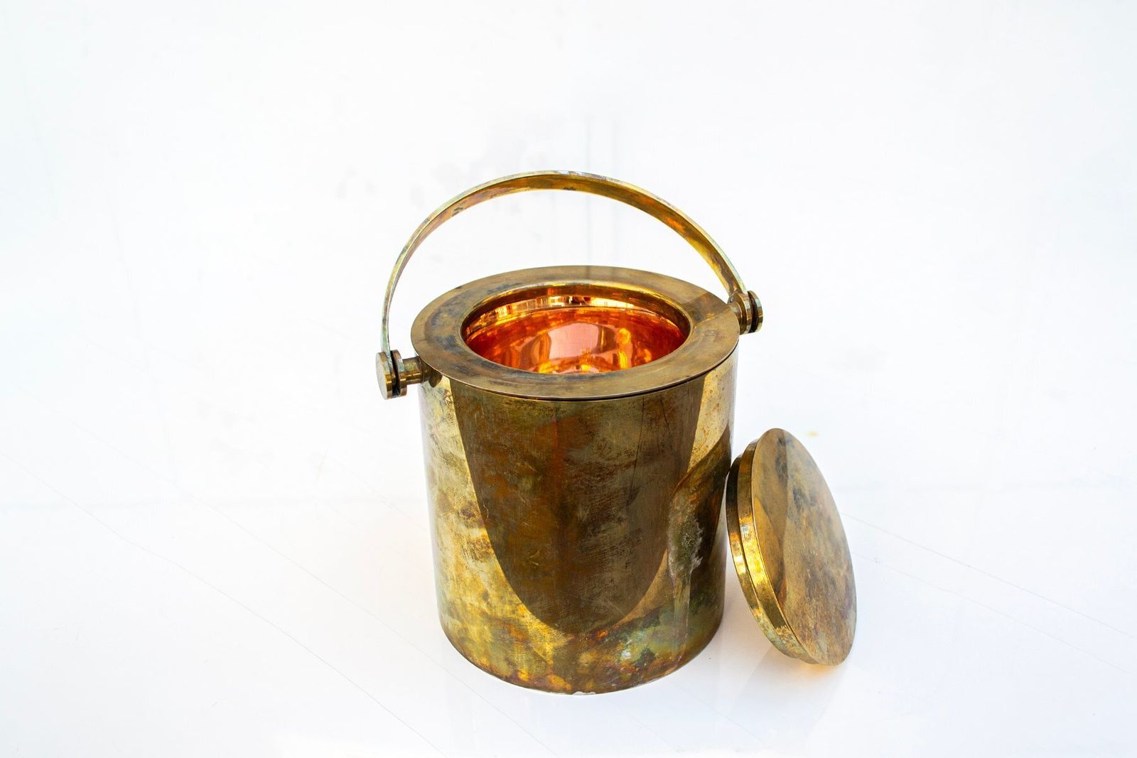 Handgemaakt Verzilverd Metalen Cocktailset Van Cassetti, Italië, Jaren 1970, Set Van 5 photo Woonaccessoires