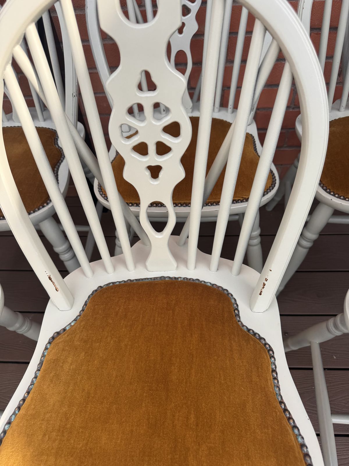 Set Of 10 Farmhouse / Wheelback Style Dining Chairs photo furniture