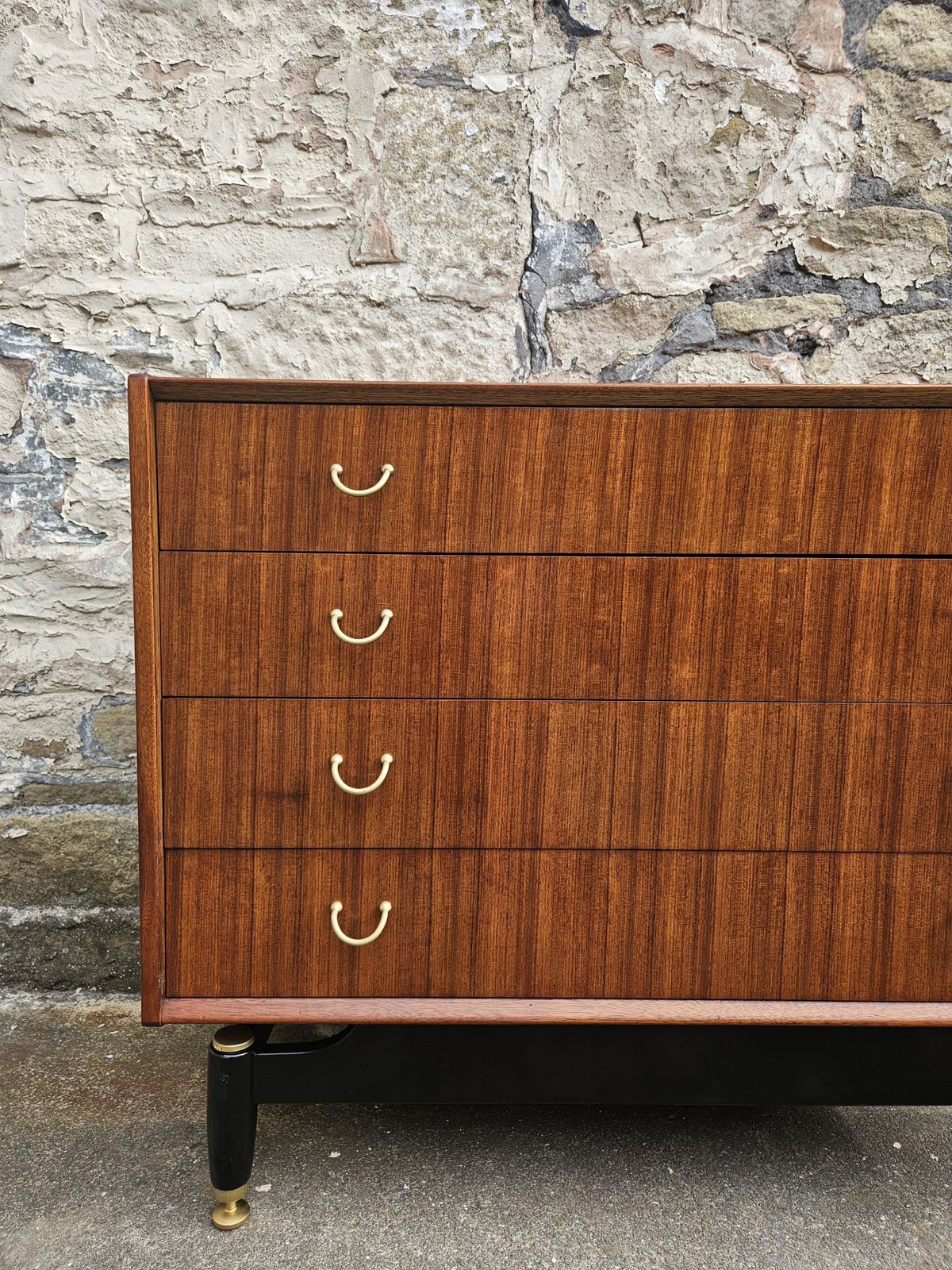 Vintage G Plan Chest Of Drawers Librenza Range: Four Drawer Tallboy Cabinet photo for sale