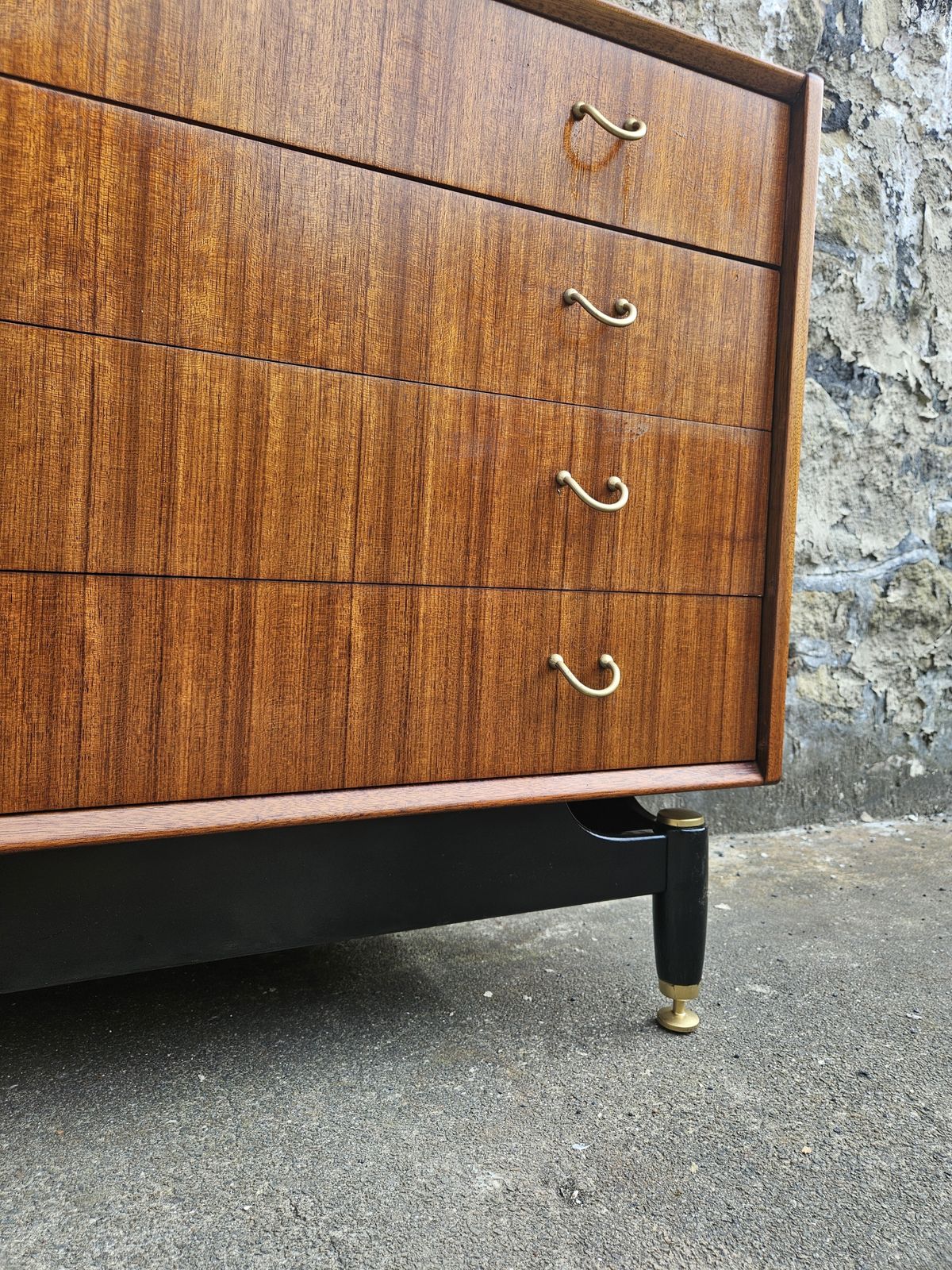 Vintage G Plan Chest Of Drawers Librenza Range: Four Drawer Tallboy Cabinet photo 445.0