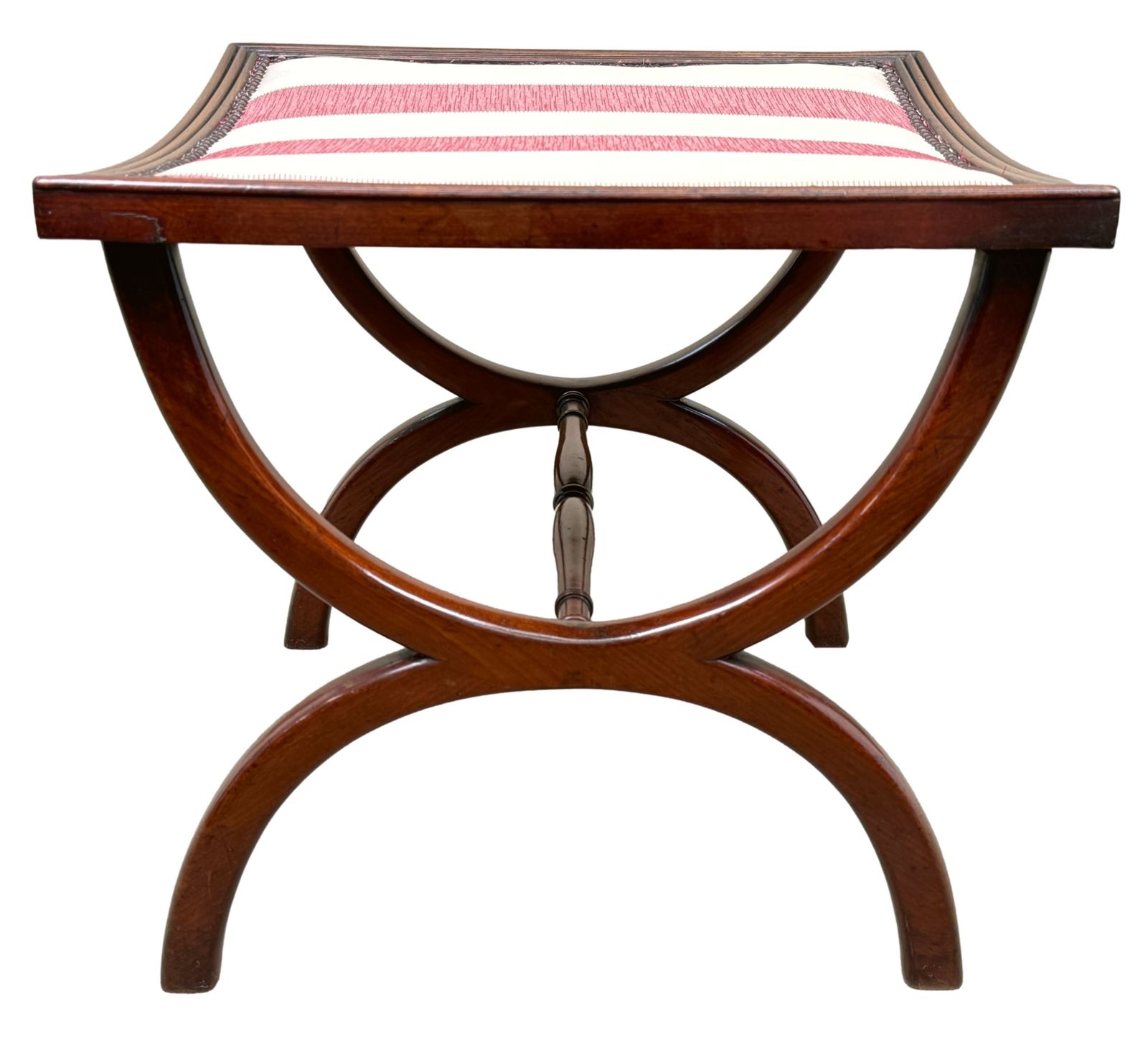 Regency Mahogany Krukje in Curule-stijl, 19e eeuw (Engeland, ca. 1810) photo for sale