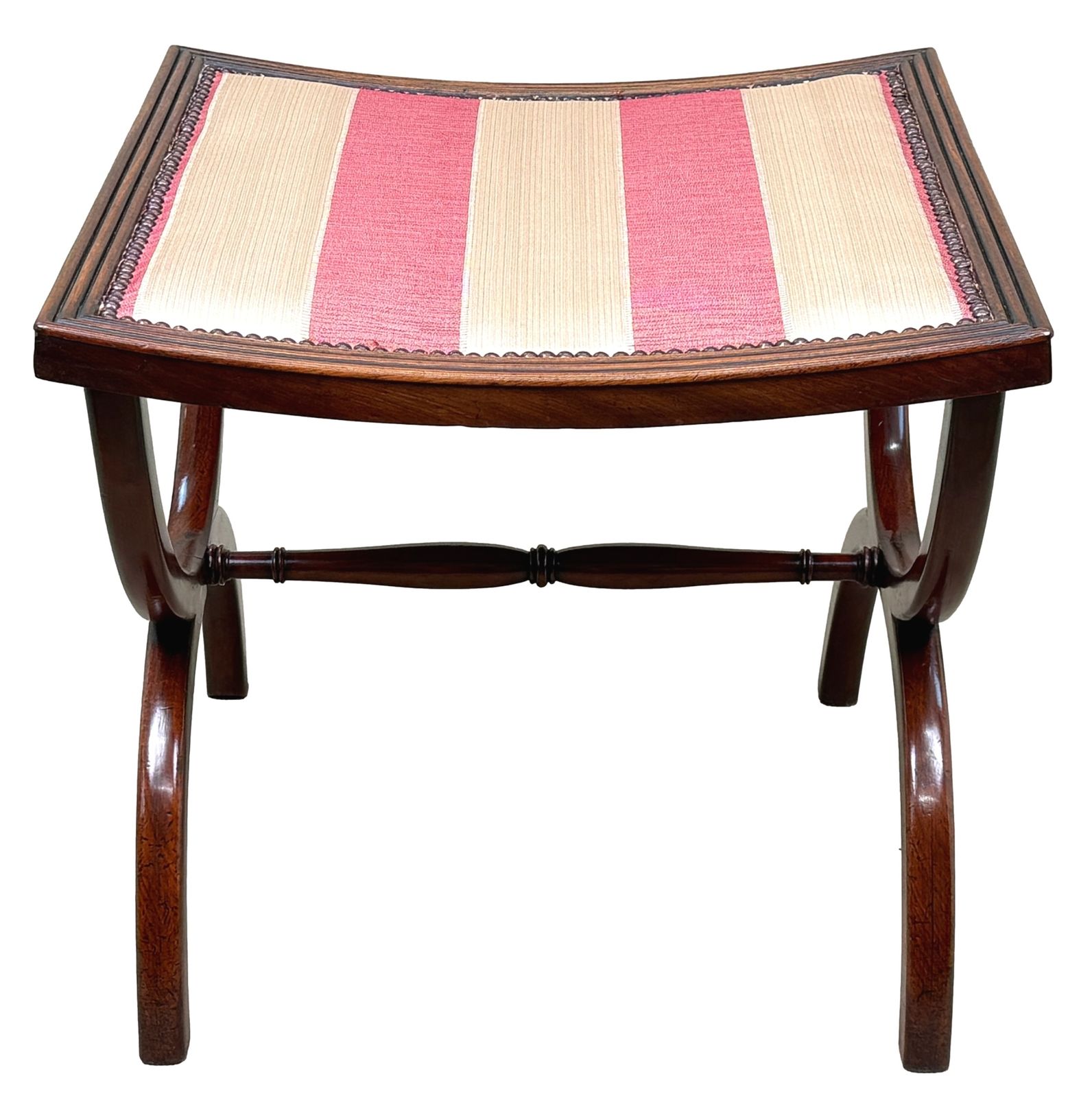 Regency Mahogany Krukje in Curule-stijl, 19e eeuw (Engeland, ca. 1810) photo 2250.0