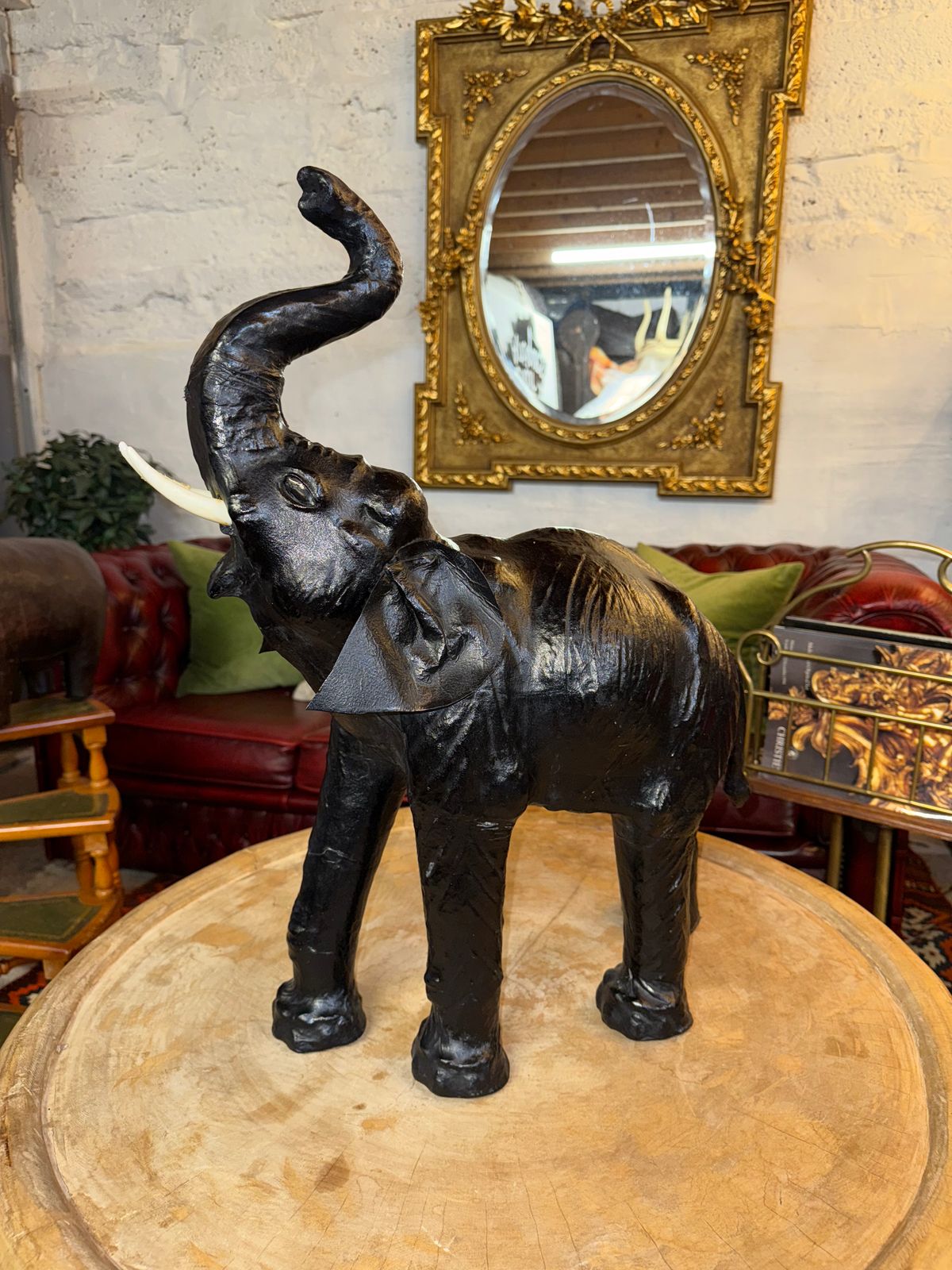 Leather Elephant Likely By Liberty Of London Ornament photo furniture