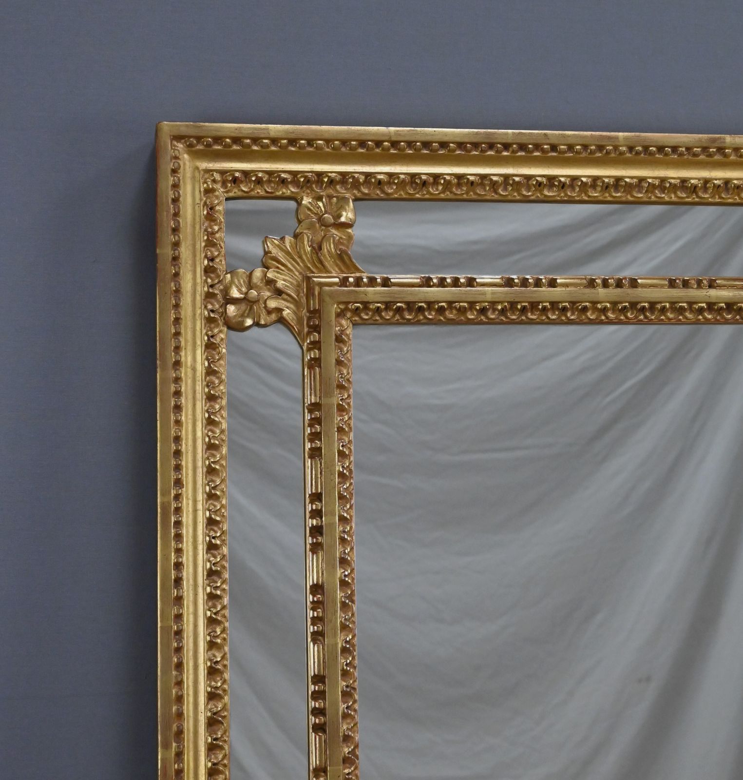 Large Mirror With Parcloses, Louis XVI Style – Mid 20th Century photo 1850.0