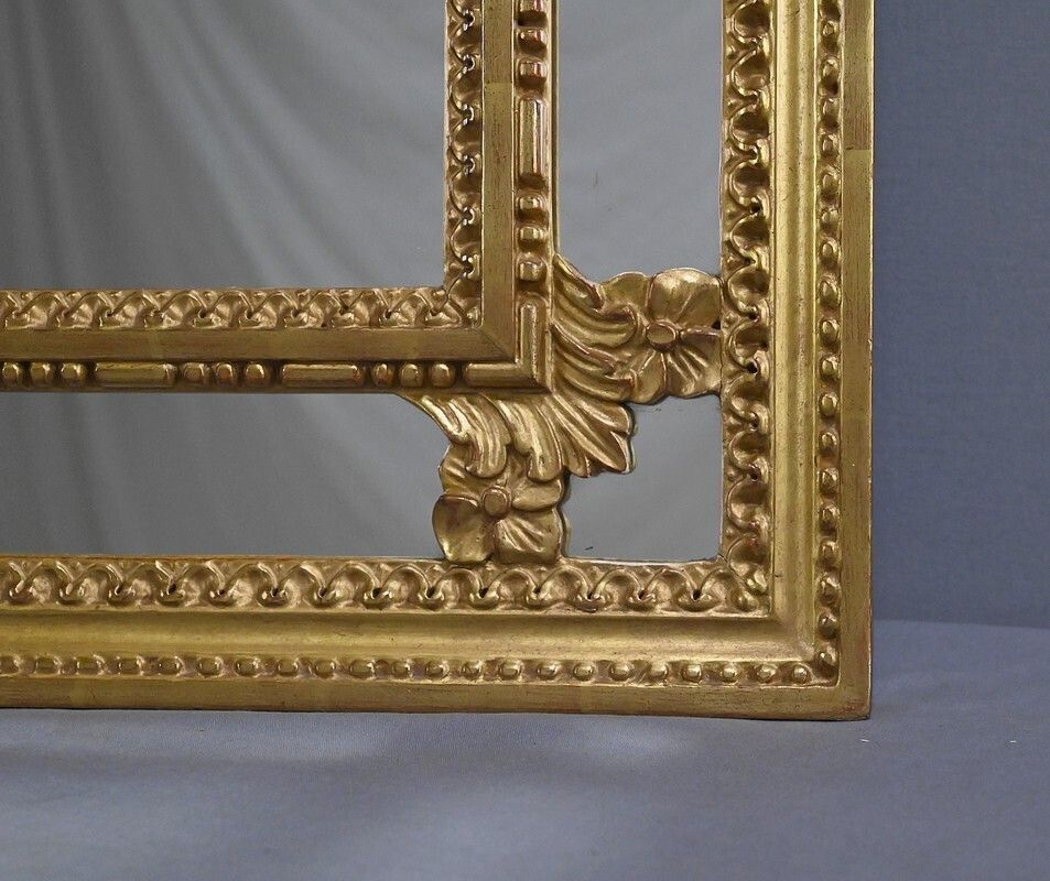 photo furniture Large Mirror With Parcloses, Louis XVI Style – Mid 20th Century