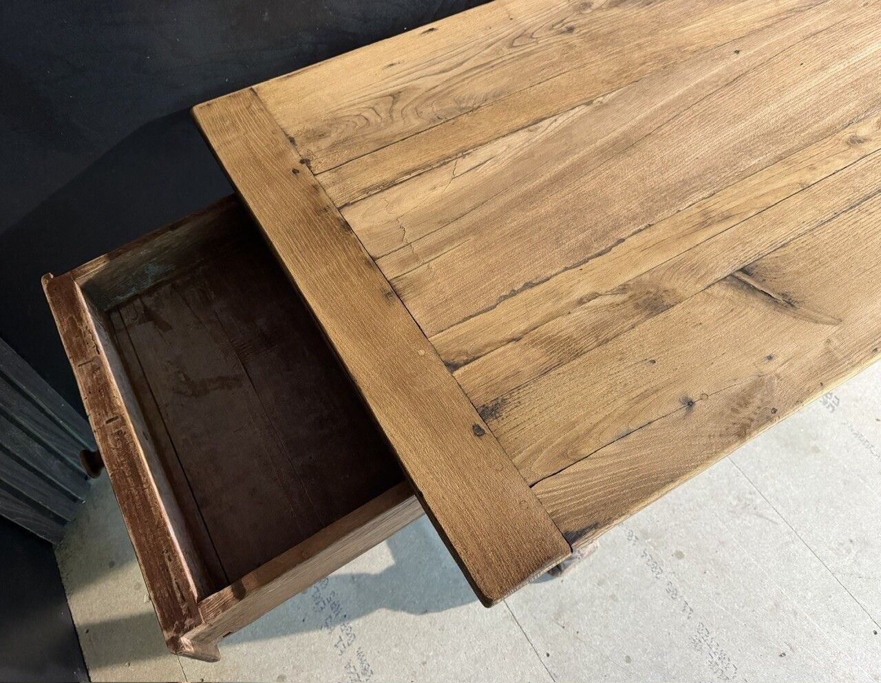 19th Century French Oak Farmhouse Dining Table photo buy