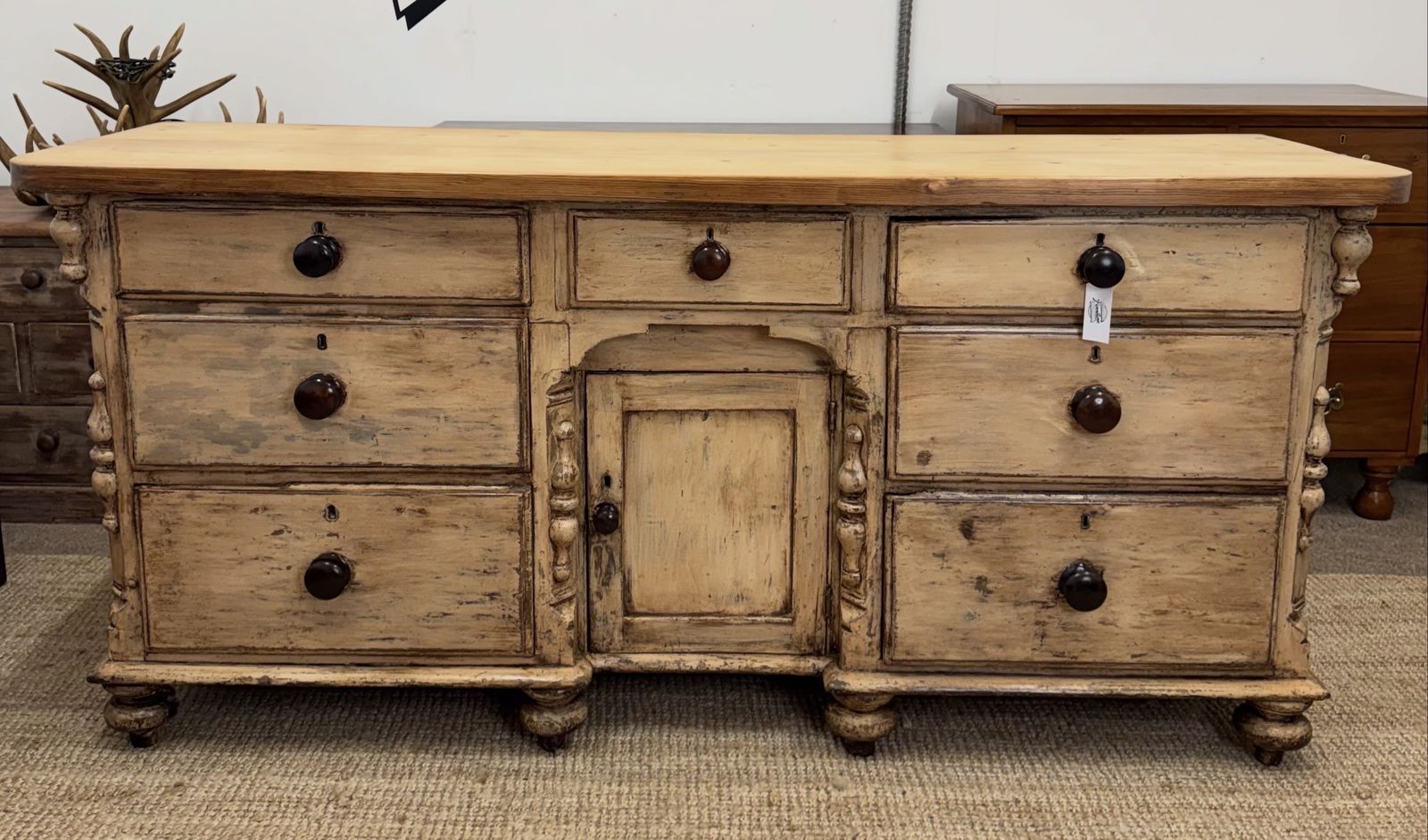 Victorian Pine Lancashire Dresser