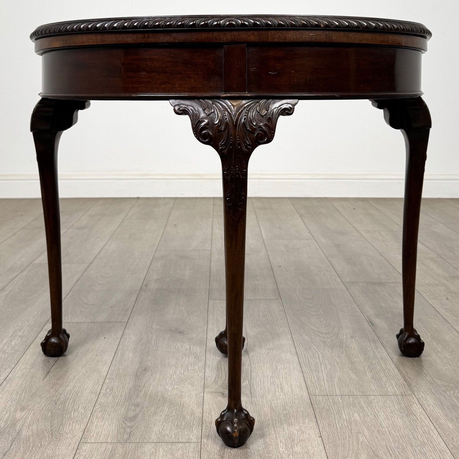 Antique 20th Century Edwardian Card Table In Mahogany ( Af 5777 )