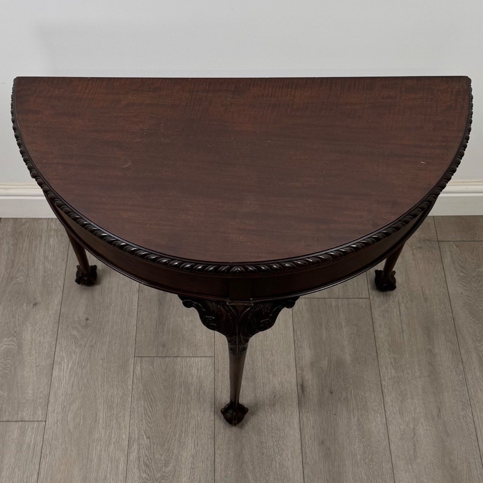 photo for sale Antique 20th Century Edwardian Card Table In Mahogany ( Af 5777 )