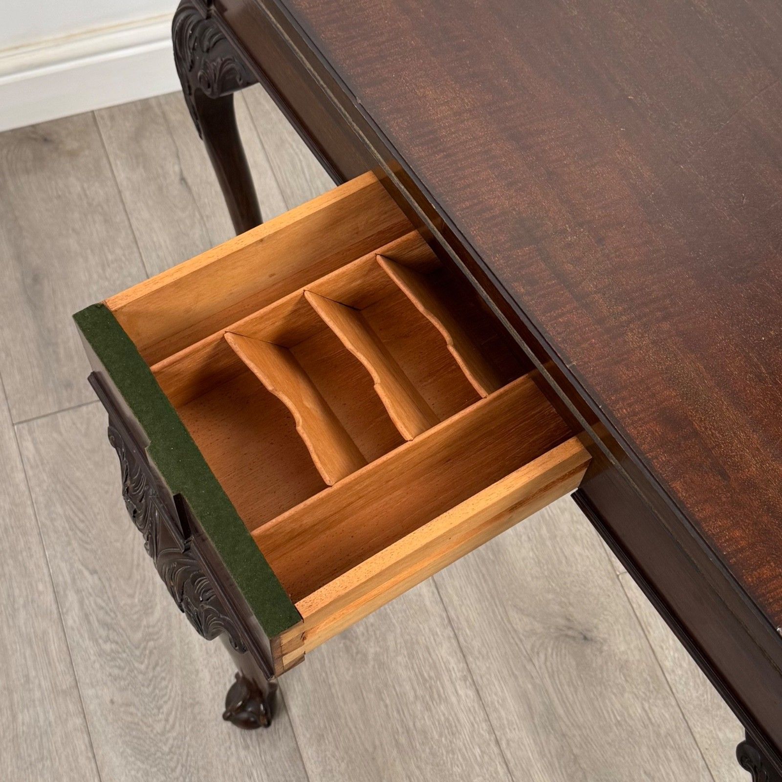 495.0 Antique 20th Century Edwardian Card Table In Mahogany ( Af 5777 ) photo