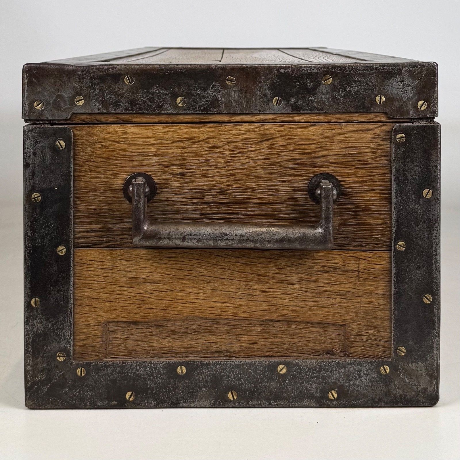 Antique 20th Century Oak Storage Box Of Fine Quality ( Af 5794 ) photo for sale