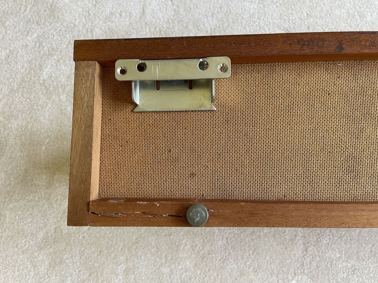 Mid Century Teak Beaver & Tapley 33 Floating Drawer/Shelf With Mounting Bracket photo 115.0