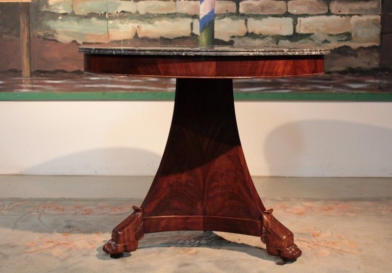 Restoration Pedestal Mahogany 19th photo furniture