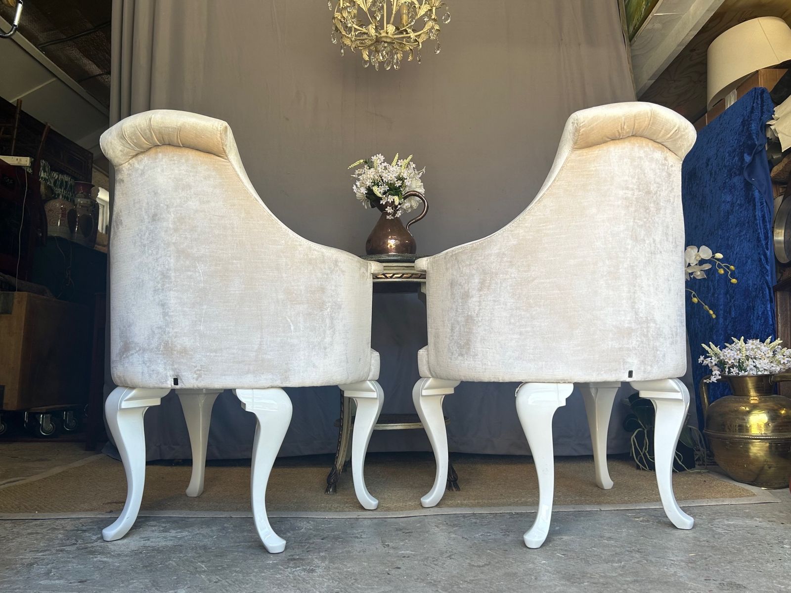 Pair Of Italian Art Deco Velvet Armchairs Ipe Visionary Luxury Decoration Chairs photo Furniture