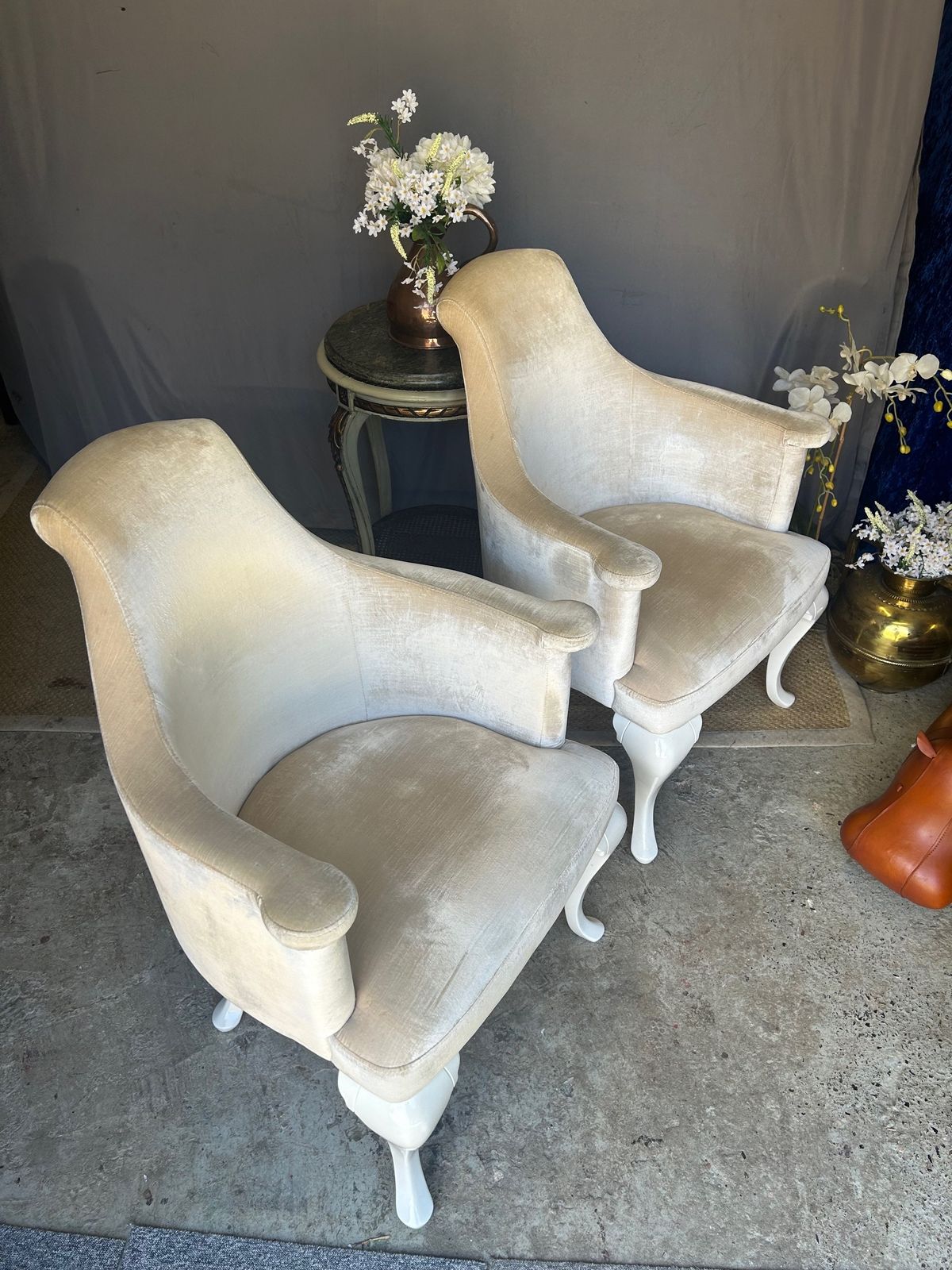350.0 Pair Of Italian Art Deco Velvet Armchairs Ipe Visionary Luxury Decoration Chairs photo