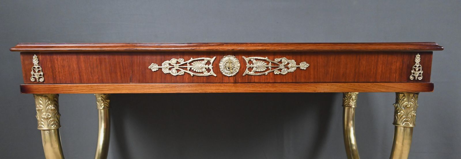 photo furniture Mahogany Veneer Console Table, Empire Style – First Half Of The 20th Century