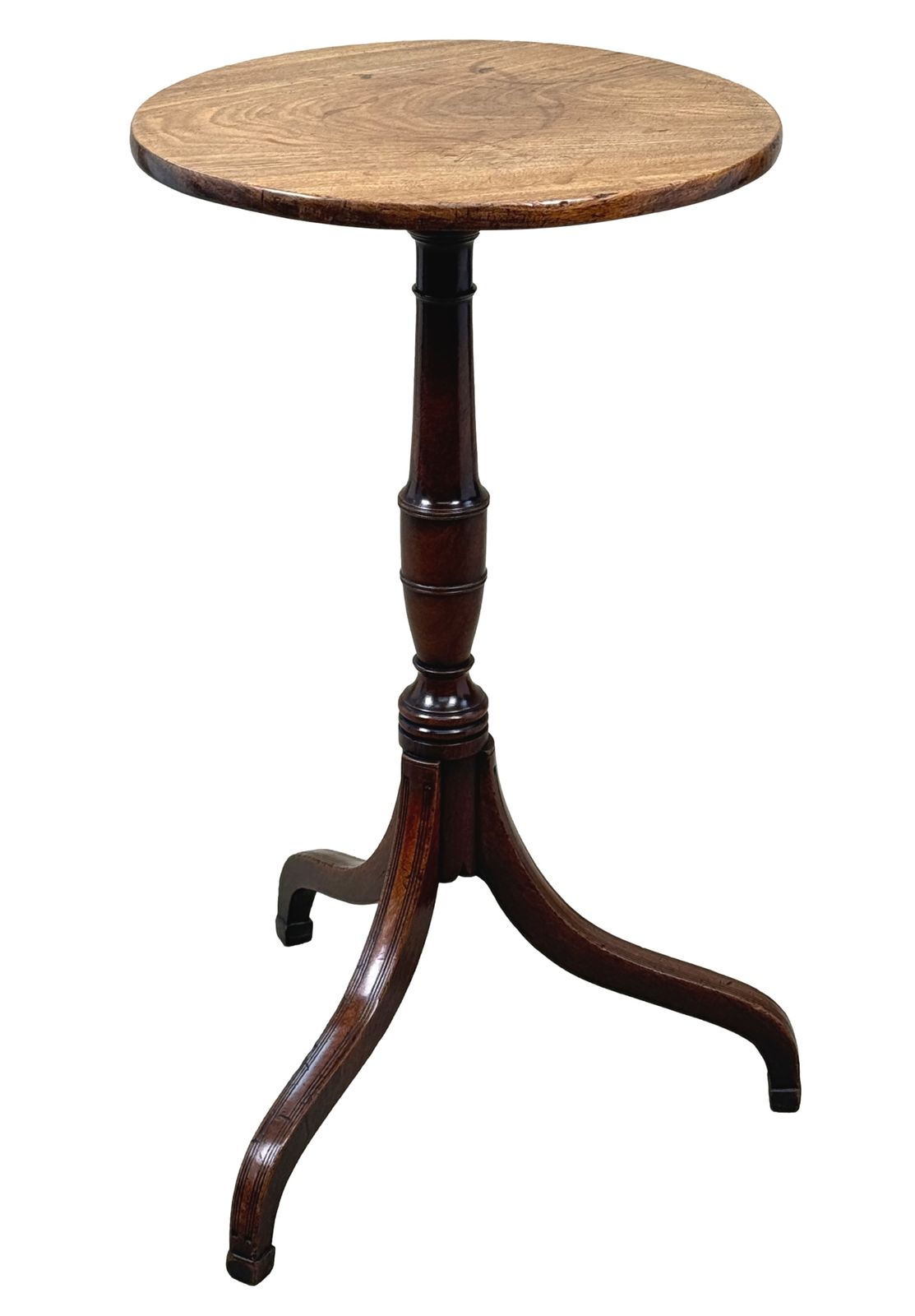 Georgian 18th Century Mahogany Circular Wine Table (England, Circa 1780)