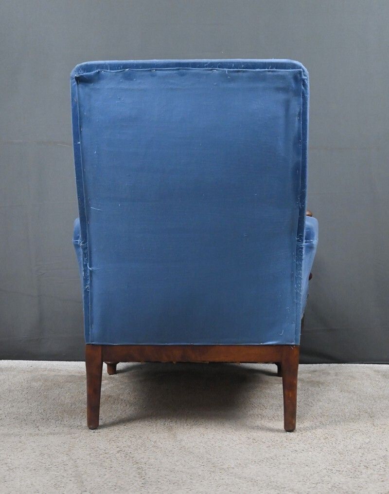 1210.0 Walnut Bergère Armchair – Early 20th Century photo