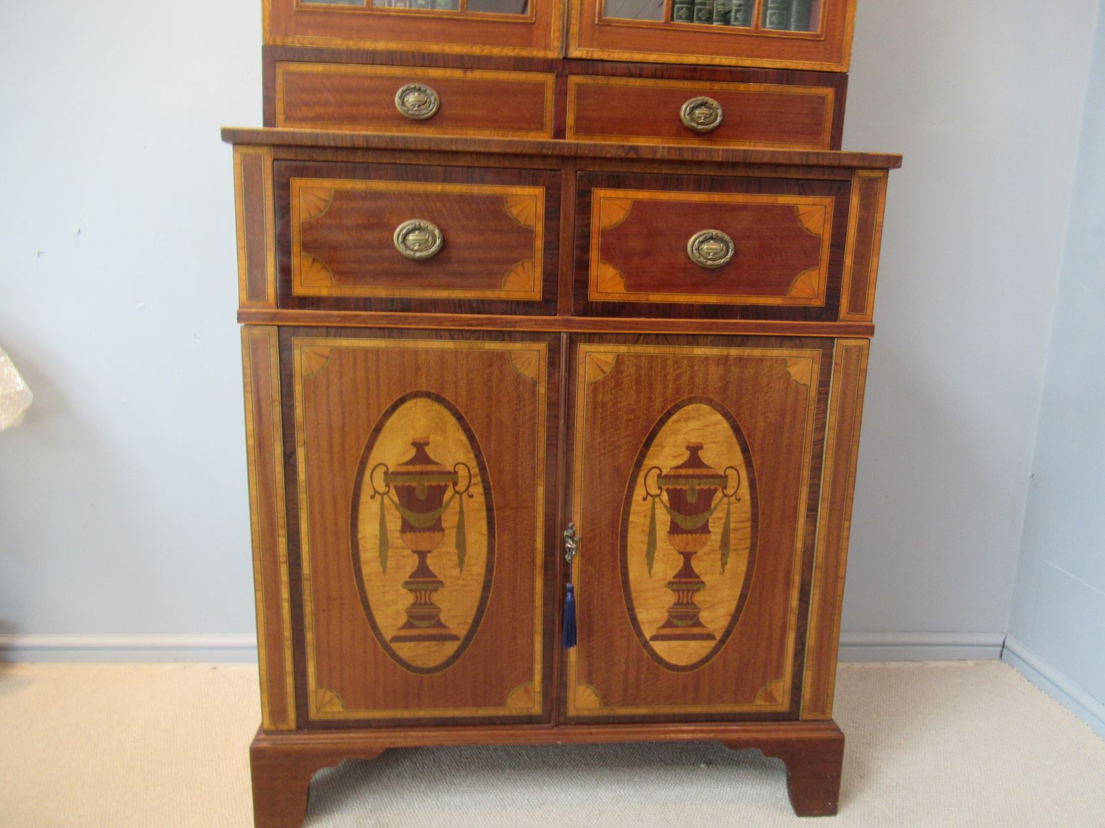 photo furniture Mahogany And Marquetry   Inlaid   Bookcase