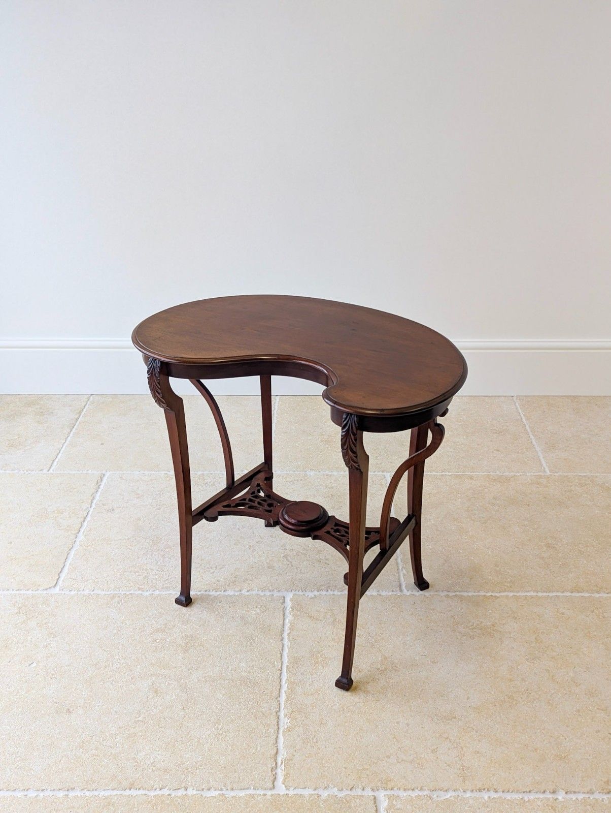 Antique Edwardian Art Nouveau Mahogany Side Table C.1900