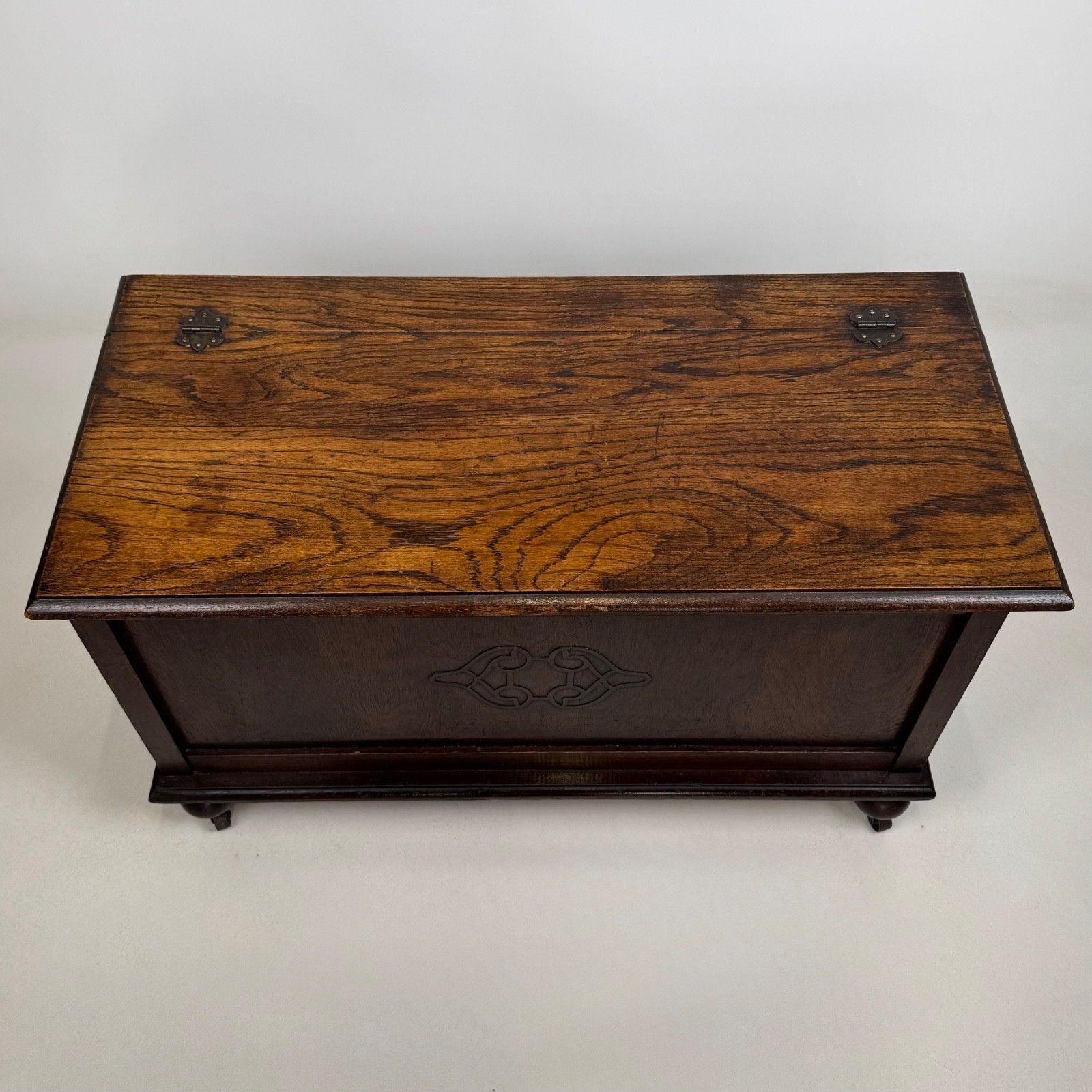 photo furniture Antique 20th Century Edwardian Blanket Box In Oak ( Af 5788 )