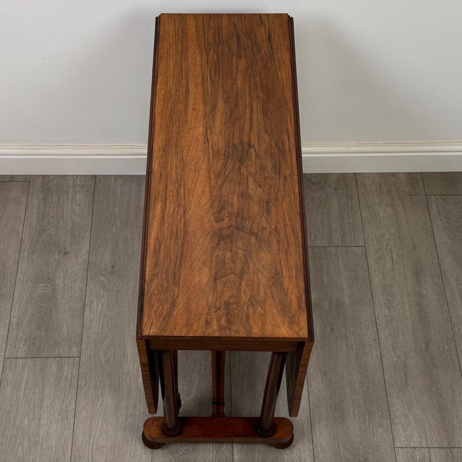 Furniture Antique 19th Century Victorian Sutherland Table In Burr Walnut ( Af 5781 ) photo