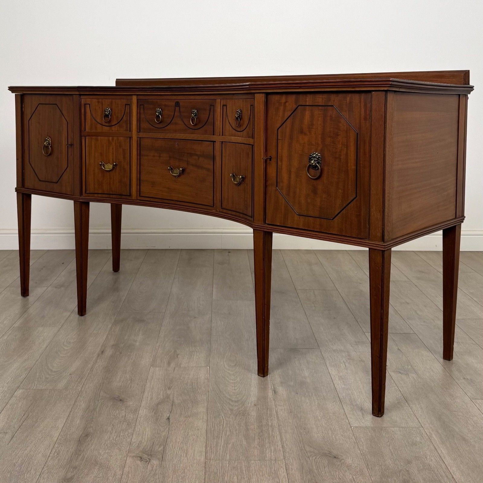 Antique 18th Century Large Georgian Sideboard In Mahogany ( Af 5743 ) photo for sale