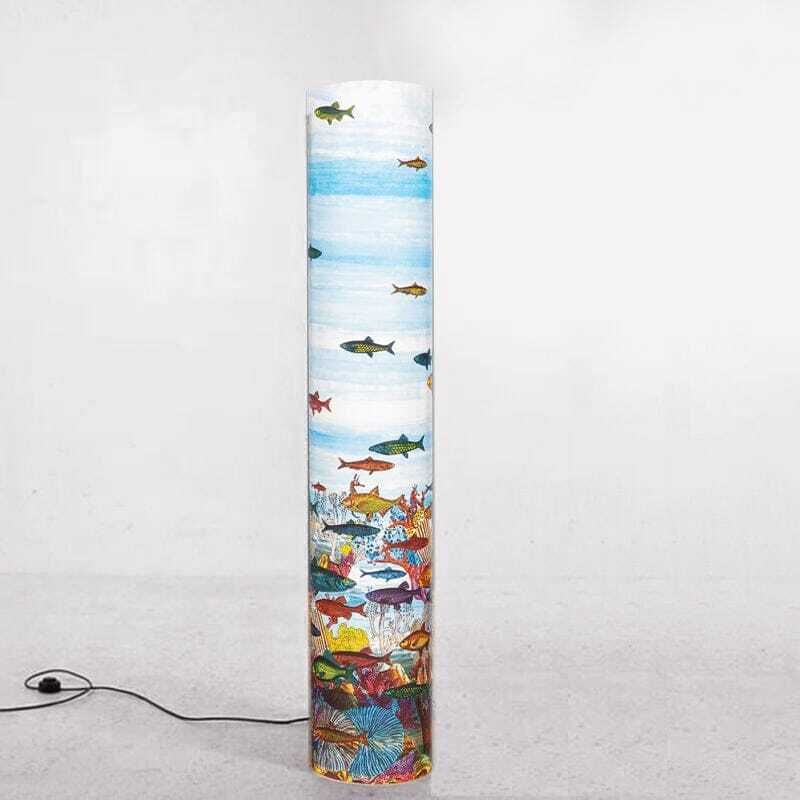 1990s Rare "Aquarium" Floor Lamp By Piero Fornasetti For Antonangeli photo furniture