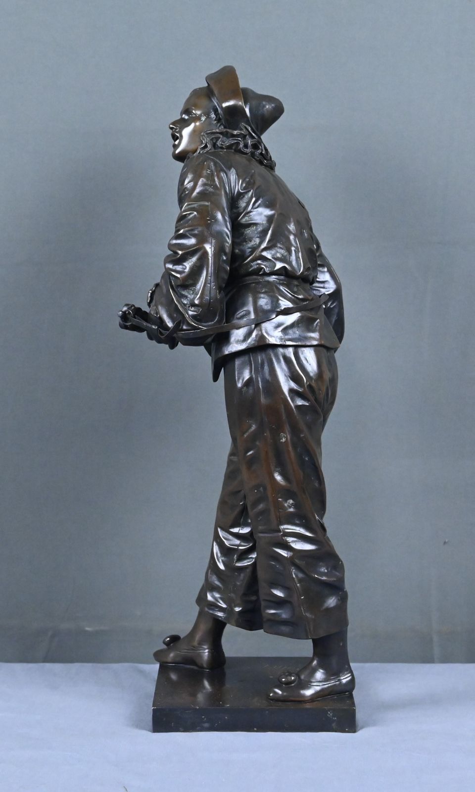 Important Bronze Sculpture "By The Light Of The Moon" Signed Bouret – Late 19th Century photo vinterior