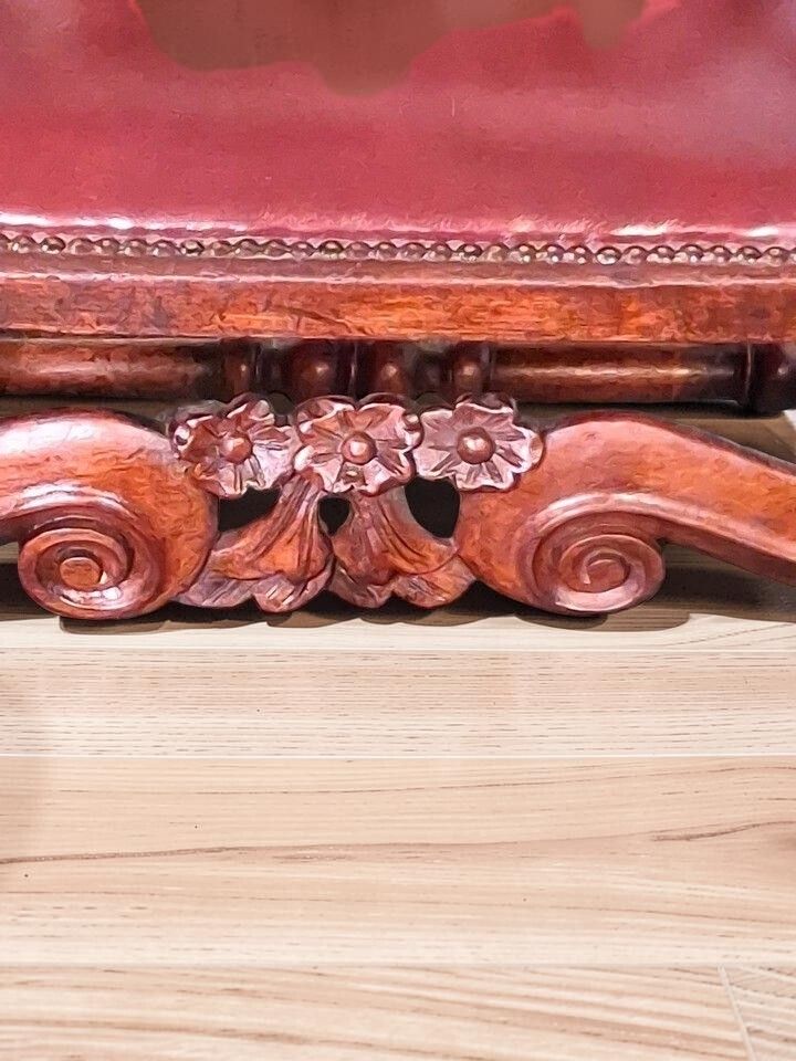 Early 19th Century Oak Carved Arm Chair Gorgeous For Display photo buy