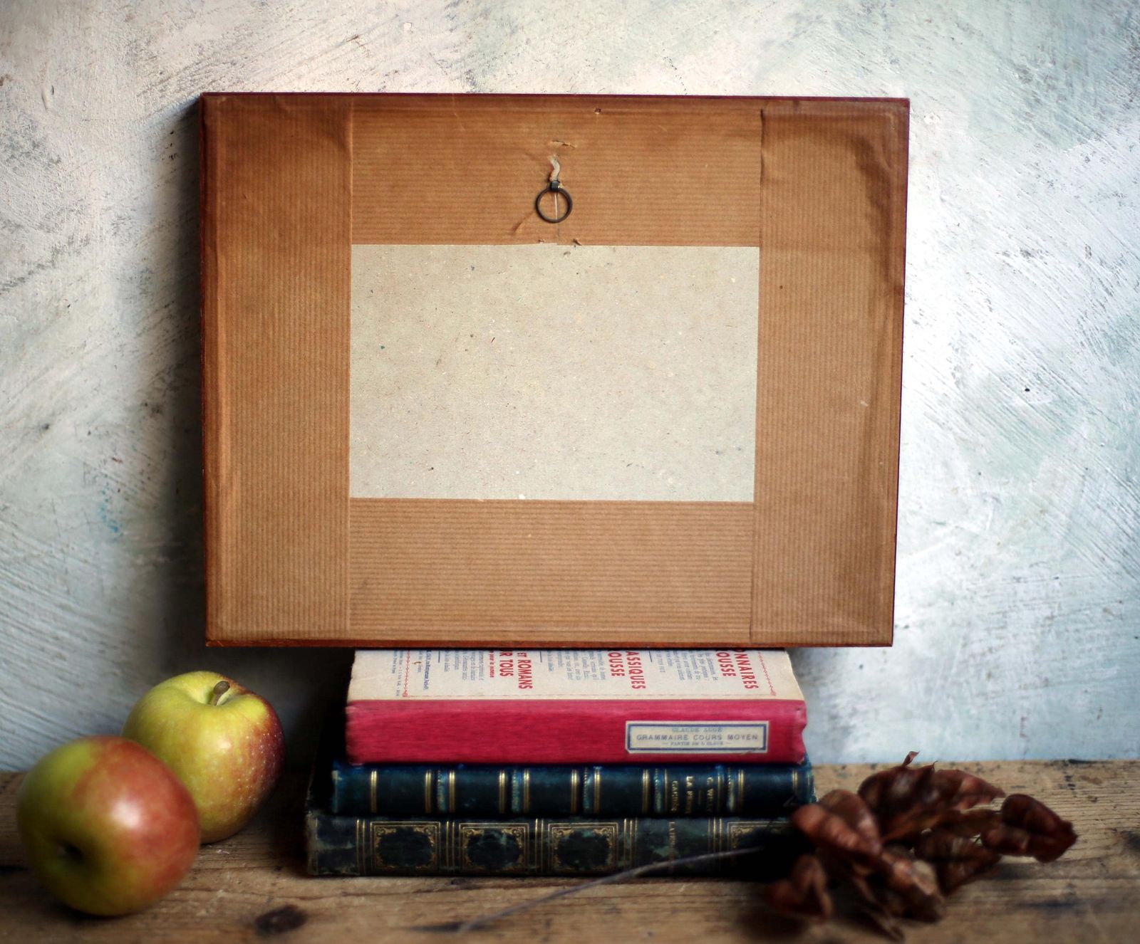 Original Fruit Drawing Apples & Pears Vintage French Still Life photo buy