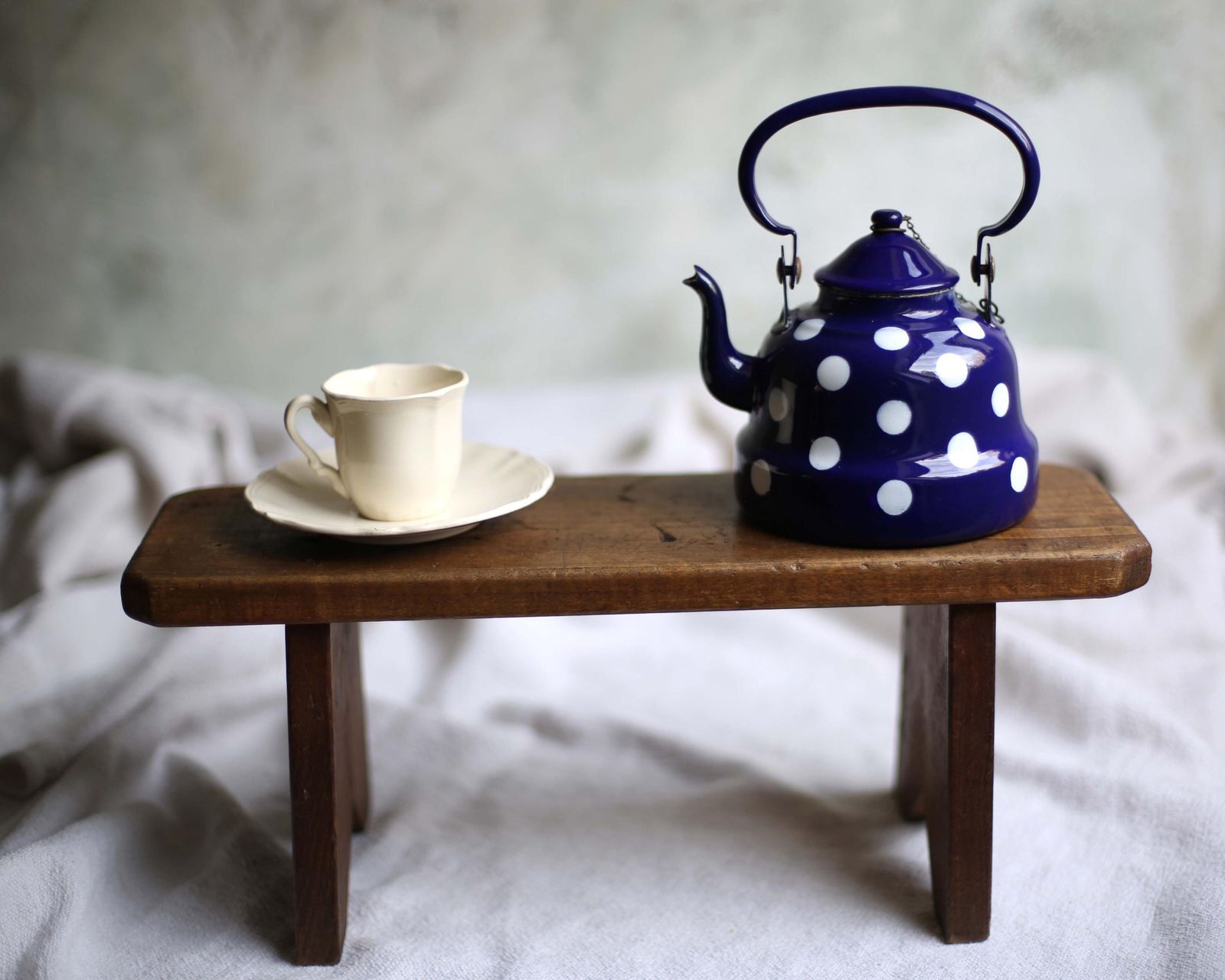 158.0 Primitive French Wooden Bench Low Stool Rustic Wooden Table Riser Antique Footstool photo