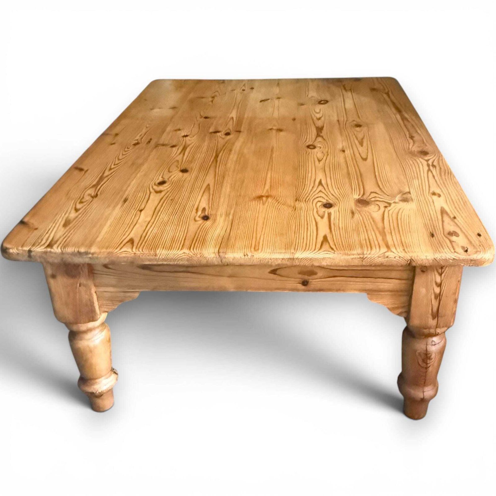 Reclaimed Pine Coffee Table, Rustic Farmhouse Centre Table, Large Waxed Pine Occasional Table, Country House Furniture, Vintage Home Décor photo furniture
