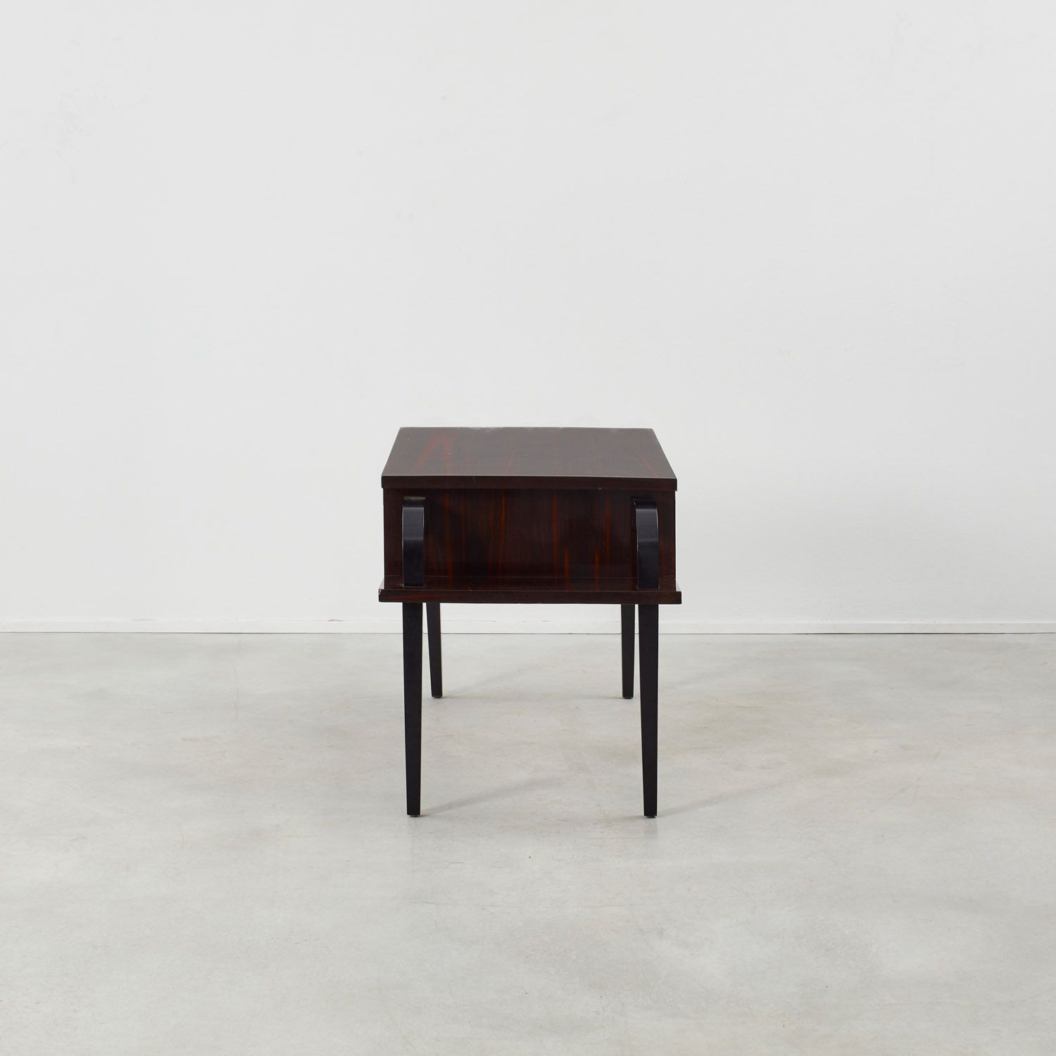 Desk In Lacquered Macassar Ebony Veneer France, 1920s photo for sale