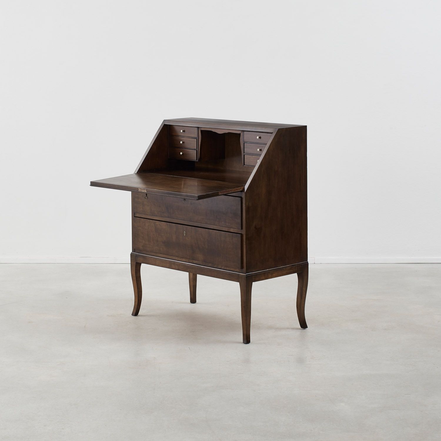 Art Deco Bureau In Painted Birch Sweden, 1930s photo 4000.0